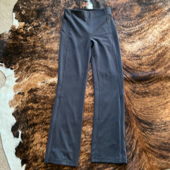 lululemon athletica Pants - Lululemon Brushed softstreme zip flares size 6 black